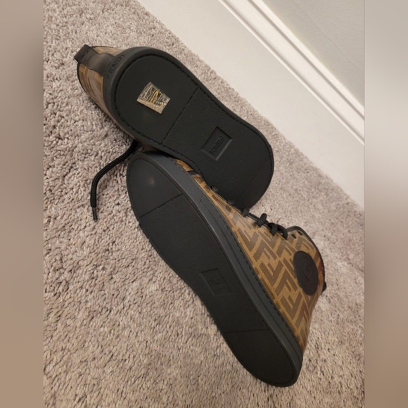 Fendi Zucca High-Top Sneakers - Picture 3 of 3